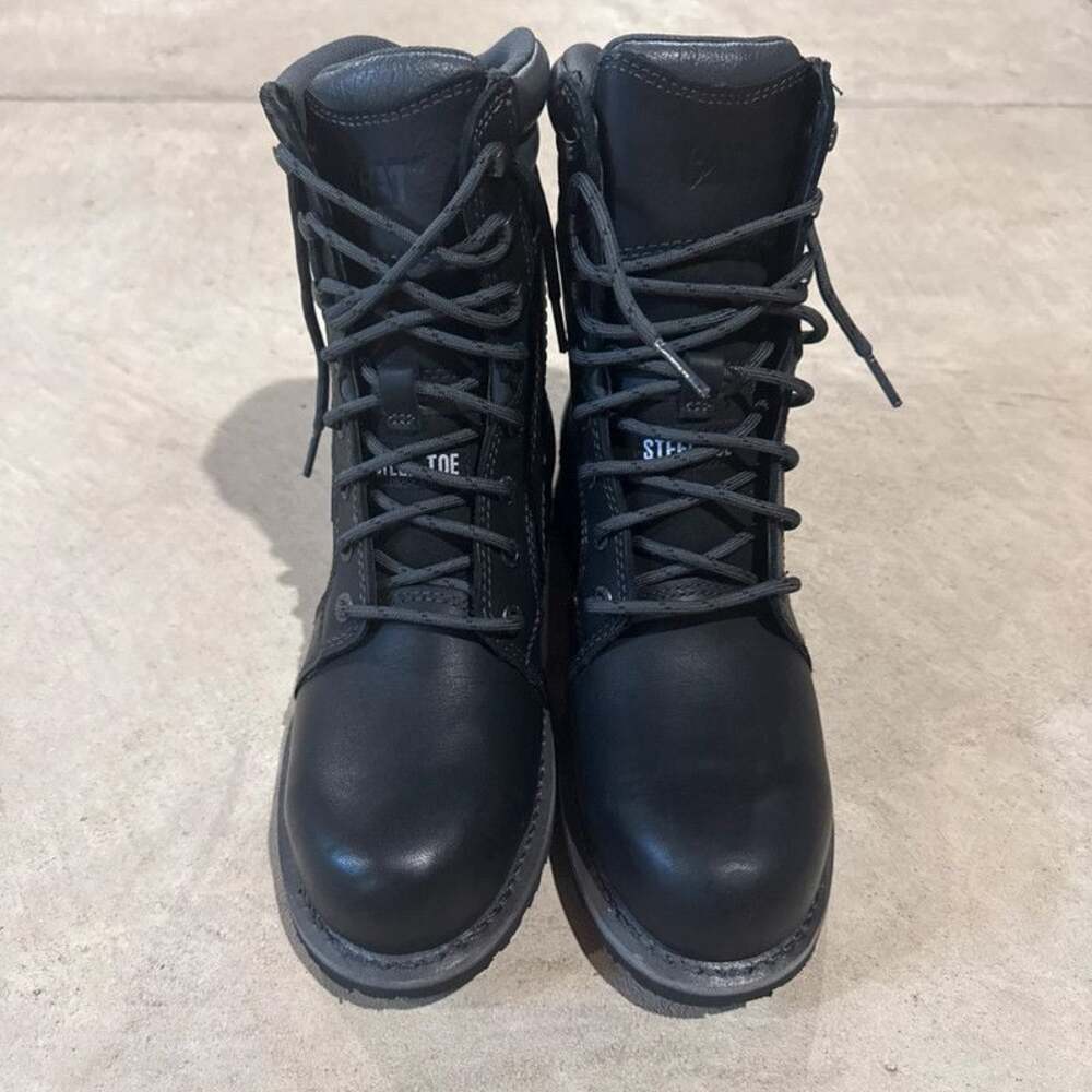 Caterpillar Women Echo Waterproof Steel Toe Work Boot Work Boots Leather 8